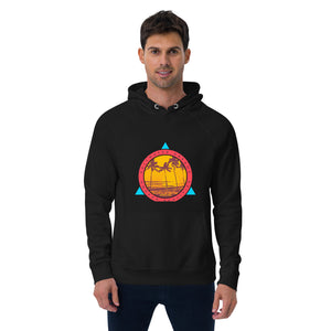 Mens eco raglan hoodie